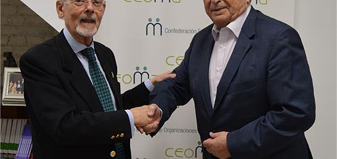 Ignacio Buqueras y Bach, Presidente de ADIPROPE y Juan Manuel Martínez, Presidente de CEOMA